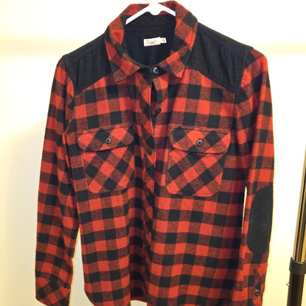 Faherty Red Plaid Buttondown in S